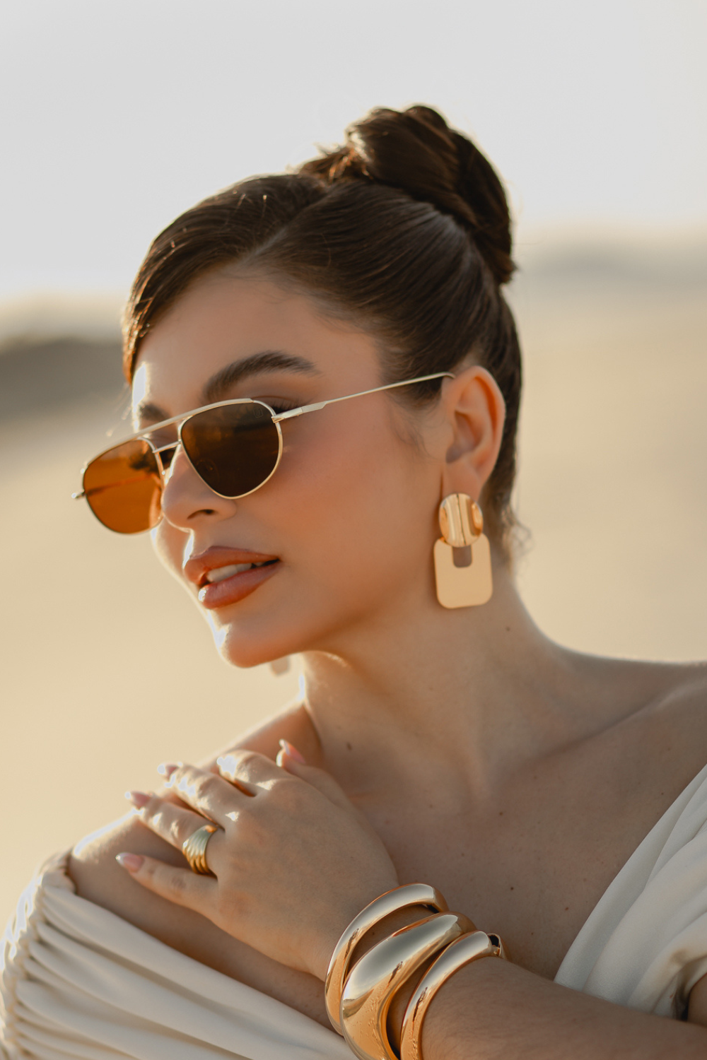 Óculos de Sol Horizon Marrom