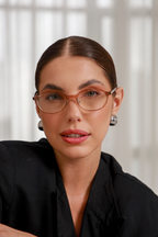 Óculos de Grau Aurora Rosê