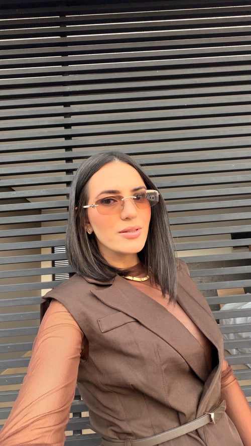 Óculos de Sol Aurea Marrom